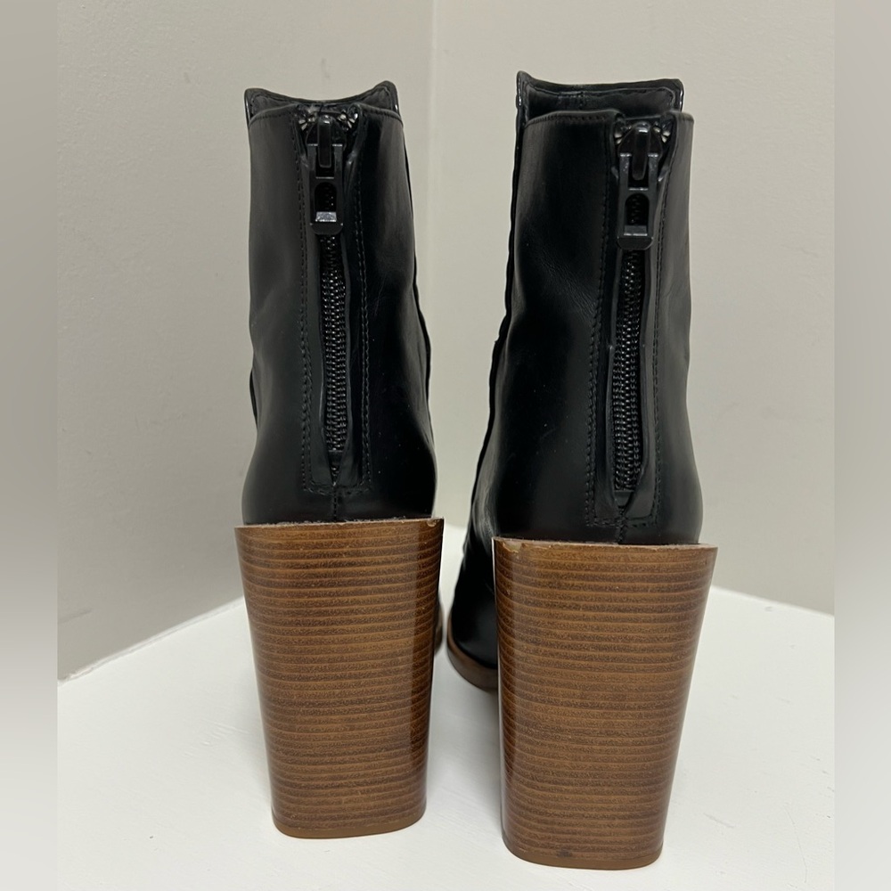 3.1 Phillip Lim Jasper Saddle-Stitch Leather Black Bootie - Picture 5 of 8